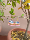 Big Meenakari jhumka